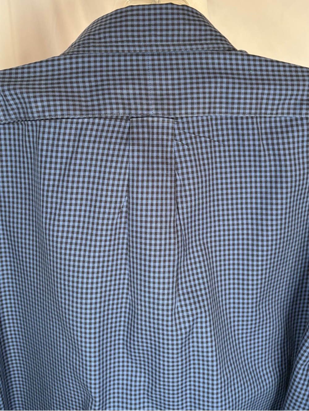 Ralph Lauren Men’s Blake Micro Check Button-Down Shirt Navy and Black Size Med - Picture 8 of 8